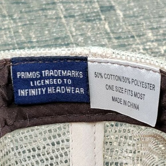 Primos NWOT Deer Mesh SnapBack Trucker Hat Cap With Mesh Back Brown & Tan - Picture 7 of 7